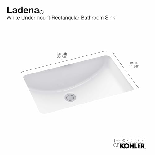 Kohler 2214-0 Ladena Rectangular Undermount Bathroom Sink thumb #5