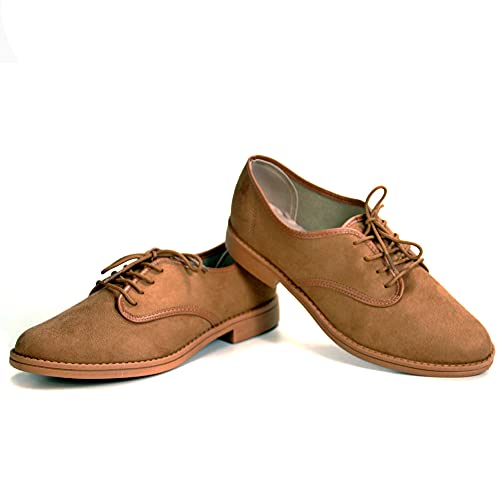Sapato Beira Rio Oxford Camurça Bico Fino 4170300C Tamanho:38;Cor:Marrom;Genero:Feminino