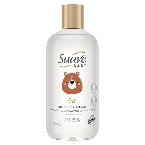 Image of Baby Moisturizing Baby Oil with Coconut Oil, Chamomile & Shea Butter, All Skin Types 12 oz