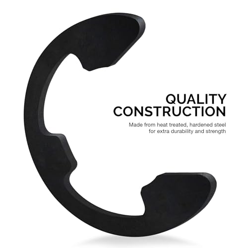 Neiko 50455A E Clip Assortment Set, 300 Piece Kit | Heat Treated Steel Retaining Rings | 1/16" - 7/8-Inch Sizes