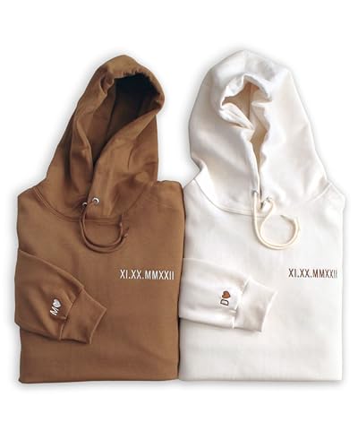 WEAR PHYSIQUE Custom Embroidered Roman Numeral Hoodie