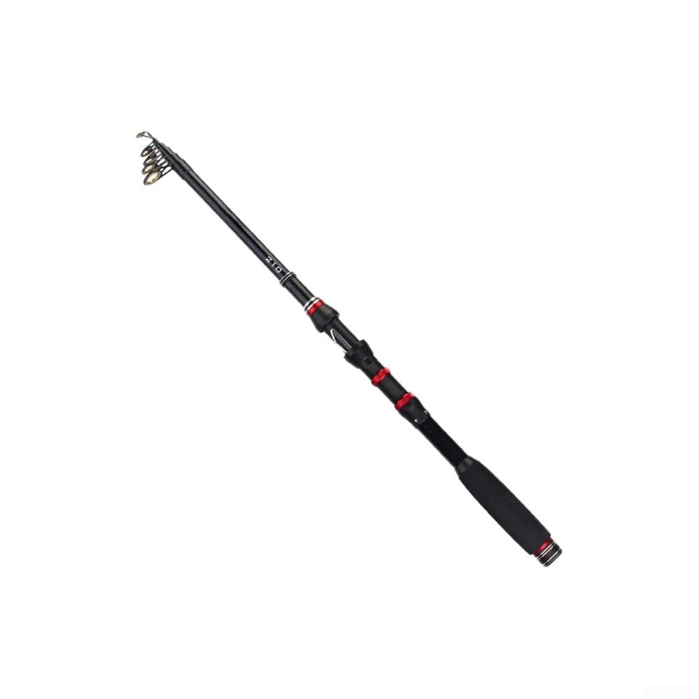 Caña de pescar plegable, 6, 7, 8, 9, 10 secciones, material de carbono, diámetro de extremo 12, 8, 20, 4 mm
