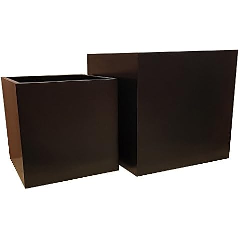Matte Black Square Cube Fibreglass Planter (50x50x50cm) Cover