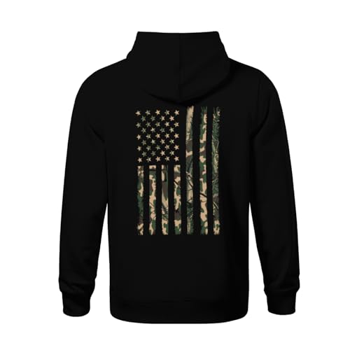 Kids Cool Camo American Flag USA Camouflage The Patriotic Boys Girls Lightweight Kangaroo Pocket Hoodies3