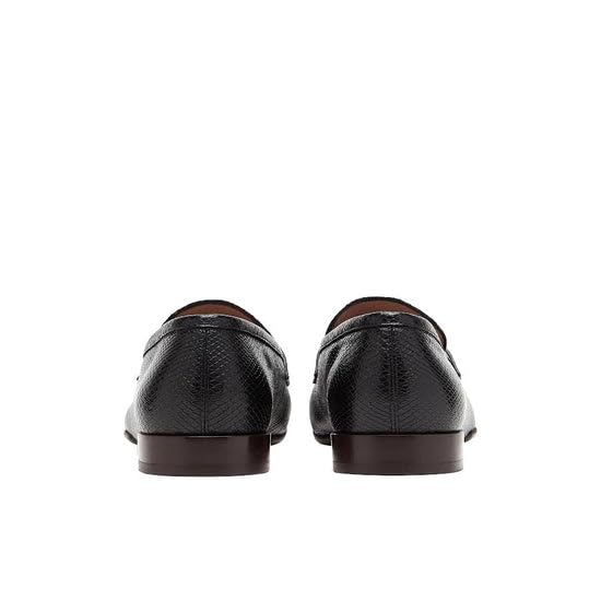 Salvatore Ferragamo Pieve Mens Black Leather Slip On Moccasins Shoe3