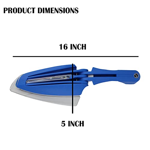 Image of AllExtreme EXTP41B 7 /8 inch 22mm Bike Hand Guard with LED Light Turn Signal Indicator Universal Handle Protector Shield Handlebar Protection Gear Extra Durable (Blue)