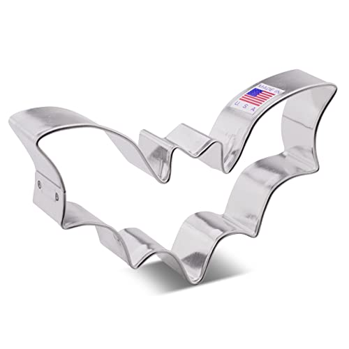 Bat Cookie Cutter, 4.9" Made in USA by Ann Clark