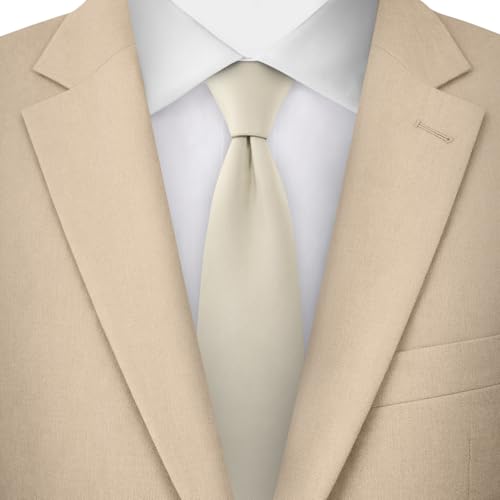 Image of Jacob Alexander Men's Slim Width 2.75 inch Solid Color Tie