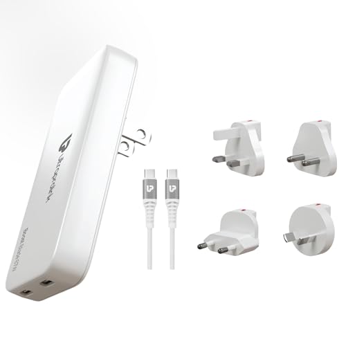 Image of UltraProlink 67W Slimmest GaN Universal Charger Adapter |6 in 1 Travel Adapter with 2 USB C Ports |Compatible for Type-C Port Based laptops, Tablets & mobiles | Type C Cable | UM1200