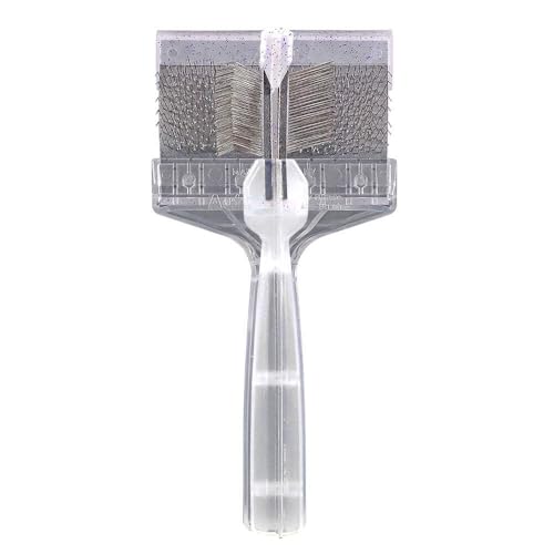 ActiVet Diamond Daily Care Hundebürste lila 9 cm – entfernt Knoten & Filz, Fellpflege für dichtes Doppelfell und Langhaar, Profi-Bürste für Hunde & Katzen