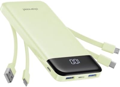 - Portable Charger with Built-in Cables X 4, Portable Phone Charger