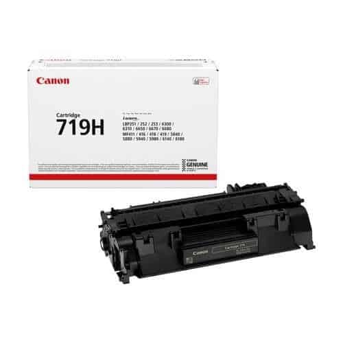 Canon 719H cartouche de toner noir pour éviter les pannes d'impression laser