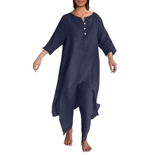 Tunique et pantalon en lin pour vos journées détente à la maison