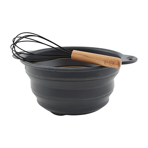 Set de Bowl y Batidor de Silicona Mud Pie 9" Dia x 5" Alt miniatura 2