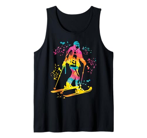 Alpine Skier Winter Sports Ski Touring Tank Top