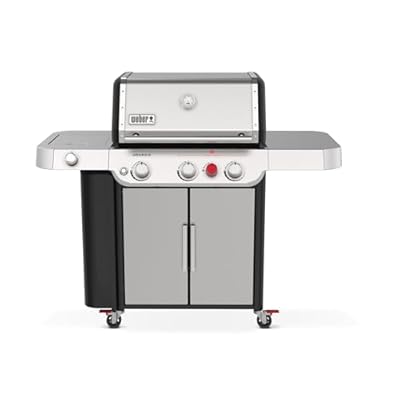 Weber Genesis S-335 Liquid Propane Gas Grill, Stainless Steel