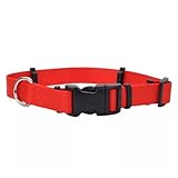Coastal Pet SecureAway Collar Protector for Flea Collars - Adjustable pet Accessory - Protective Flea Collar for Dogs & Puppy - Red, 1' x 18-26'