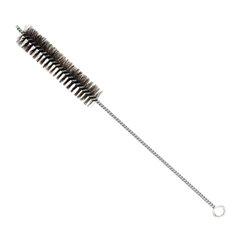 SUNCN チューブブラシ 金属ブラシ トルネード 金属製ハンドル スチールワイヤチューブ 直径2.5mm 長さ10cm 全長30cm 2個入り サビ取り 掃除用品 清掃用ハンドツール 工業用 パイプ用