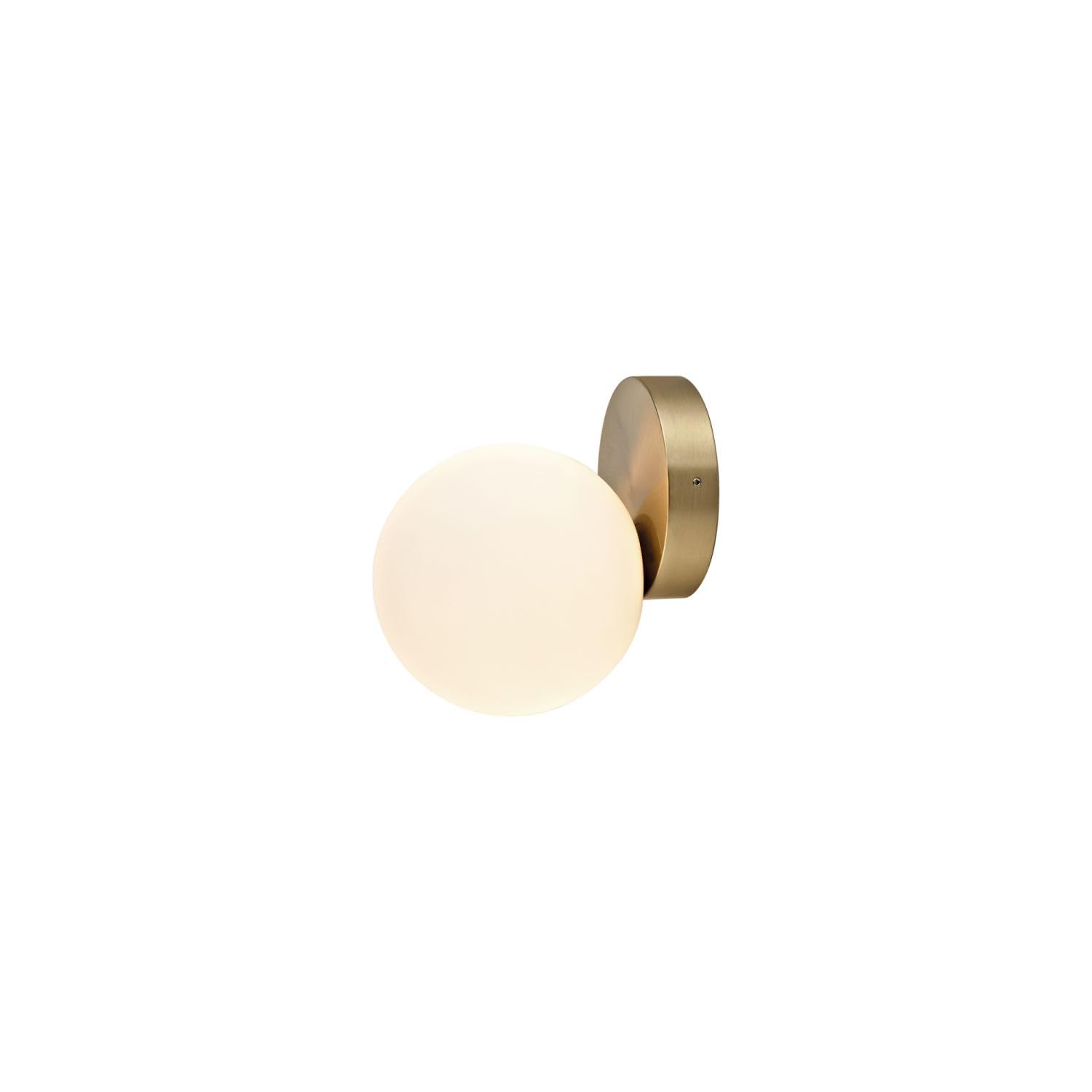 Licht-Erlebnisse Bad Wandleuchte Stahl Glas Messing Antik Modern IP44 G9 elegant B:12 cm blendarm Wandlampe Spiegelleuchte Badezimmer