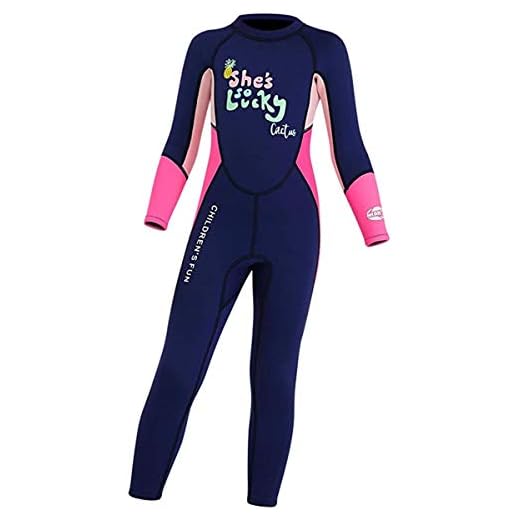 Kinder Mädchen Neoprenanzug Neoprenanzug UPF 50+ 2.5MM Neopren Lang Wetsuit Schwimmanzug Wärmehaltung Tauchanzug Badeanzug Wetsuit für Wassersport Diving Suit XXL(140-146)