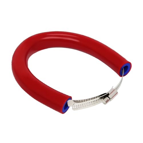 JFG RACING 52 cm/20,47' Protector Tubo Escape Moto,Protección de Escape Ajustable Universal,Protector Termico Tubo Escape para Pit Dirt Bike Motocross Supermoto Enduro Scooter Rojo