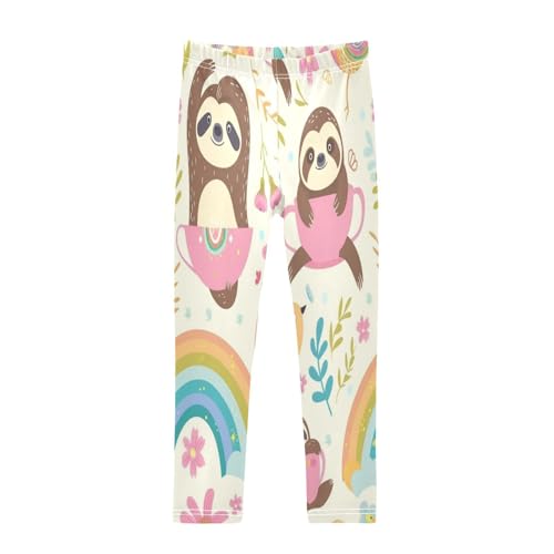 Toddler Girls Leggings Printed Yoga Pants Leggings Pink Cup Koala for Kids