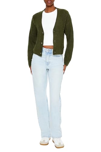 Forever 21 Women's Drop-Sleeve Cardigan Sweater2