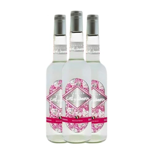 Tequila Sal y Limón Blanc 70 cl (Caja de 3 Botellas de 70 cl)