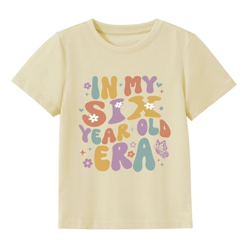 Image of Girls Birthday Shirt 2nd 3rd 4th 5th 6th Girls B-Day Outfits Mermaid Theme Cotton Short Sleeve Tee Tops