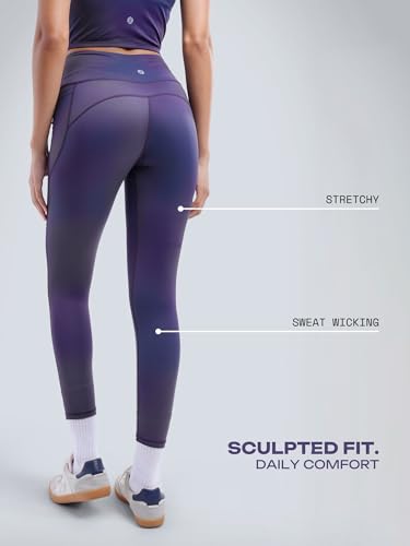 Image of CAVA Sculpt Core Leggings for Women | High Waisted, Anti Camel Toe, Deep Side Pockets, Rounded Back Seam, Sculpting Stretch Fabric