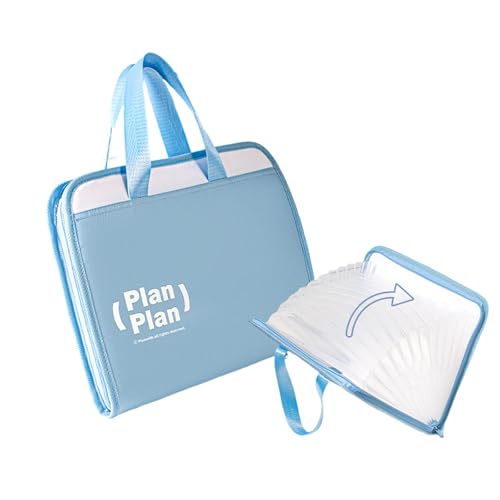 Organiseur de documents accordéon à 13 couches avec sac de rangement extensible