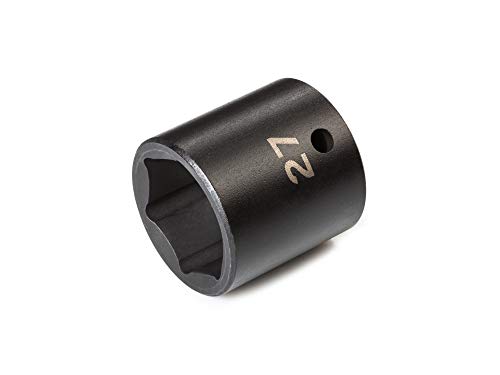Image of TEKTON 1 /2 Inch Drive x 27 mm Shallow 6-Point Impact Socket | SID22127