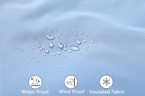 Image of MOERDENG Women's Ski Jacket Waterproof Warm Winter Coat Hooded Snowboarding Jacket Versatile for Hiking & Winter Activities