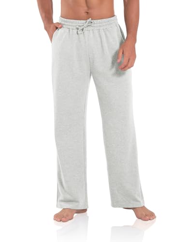 Image of Agnes Urban Men's Joggers Sweatpants Open Bottom Straight Leg Casual Loose Fit Running Athletic Jersey Pants with Pockets