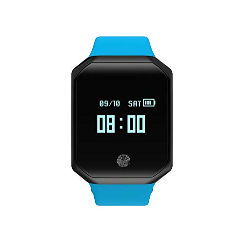 Jiobapiongxin Z66 Smartwatch mit Herzfrequenz und Blutdruck-Pulsmessgerät, wasserdichtes Armband, blau