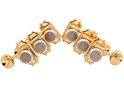 Gotoh SD90 MG-T Magnum Lock 3 A Set de mécaniques latérales 05 m Doré - Les Beatles, Paul McCartney, John Lennon, RIngo Starr, George Harrison Gotoh SD90 MG-T Magnum Lock 3 A Set de mécaniques latérales 05 m Doré