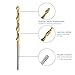 Titanium Coated Drill Bit Diameter 1/1.5/2/2.5/3mm HSS High Speed Steel Drill Bit Set Tool, Electric Tool 50Pcs(Uncoated)