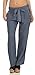 Produktbild Malito Damen Hose aus Leinen - Stoffhose in Unifarben - atmungsaktive Freizeithose mit Gürtel - Chino 8174 - (Jeansblau, M)