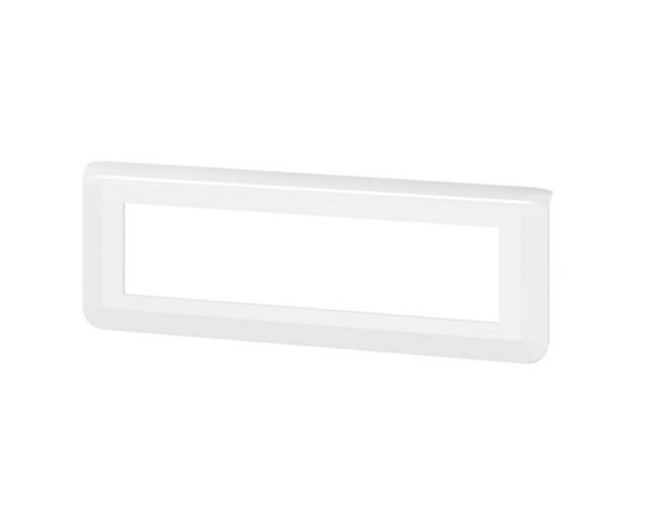 Legrand Mosaic 078818L Plaque de Finition Horizontale 8 Module Blanc
