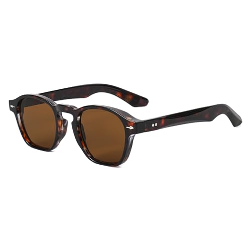 Image of Gleyemor Fashion Sunglasses for Men Women Tortoise Shell Sunglasses Trendy Unisex Style UV400 Protection Shades