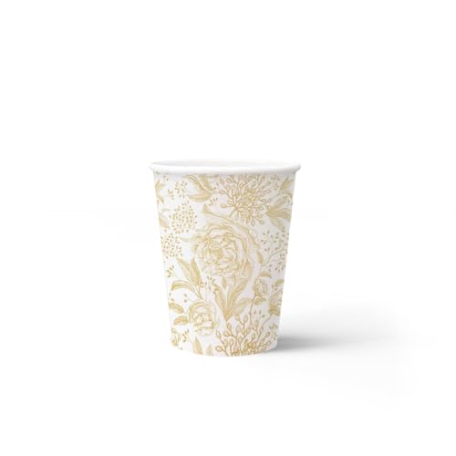 PAW Gobelets Carton 250 ml, 8 pièces - Pivoines Roses