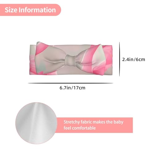 Love Flamingo Baby Bow Headband, Soft Baby Bow Hair Accessory For Newborn Babies, *Toddlers, Kids.3