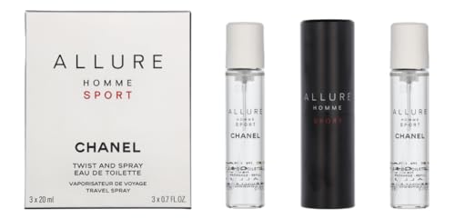 Allure Homme Sport Edt Vapo Refillable 3 X 20 Ml