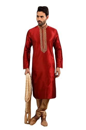 Kurta Pyjama Set For Men Traditional Designer Ethnic Indian Royal Wedding Engagement Party/Festive Wear