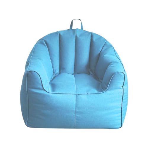 Listado de Puffs pera del mes. 48 PRIOKNIKO Puffs Pera Adultos Sofá Perezoso Solo Dormitorio Reclinable Tatami Mat Balcón Salón Perezoso Silla Sin Forro 60 * 55 * 68Cm Azul (Sin Relleno)
