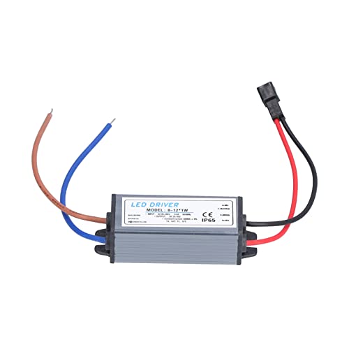 Image of LED Power Supply Driver Transformer Waterproof IP65 AC 85 to 265V to DC 24 to 45V Converter Constant Voltage LED Switching Power Supply for LED Strip Lights (LED 8-12pcs x 1W)