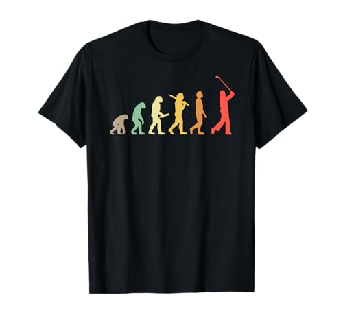 Retro Golf Evolution Gift For Golfers & Golf Players T-Shirt