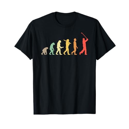 Retro Golf Evolution Geschenk für Golfer & Golfspieler T-Shirt