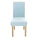 Amazon Brand - Umi 4 Stück Stuhlhussen mit Wellenmuster Stuhlabdeckung Stuhlbezug Beschützer 45x45x60 cm Hellblau