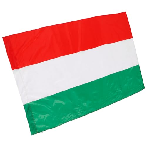 Veemoon Drapeau Hongrois 90 X 150 Cm en Polyester Résistant Œillets Métalliques Grand Drapeau National pour Décoration Extérieure Jardin Maison et Événements Sportifs
